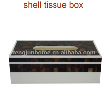 Pen shell rectangle cross stitch tissue box